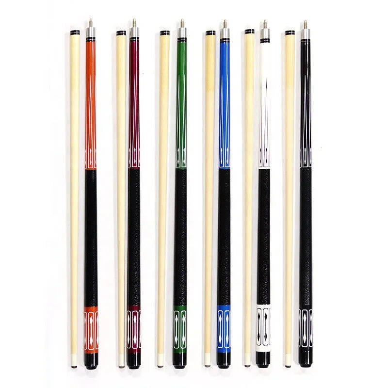 Hot Selling Leather Painting Grip Maple Wood 57 Inch 1/2  Jointed 13mm Tip Billiard Pool Cue Stick