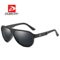DUBERY Factory Wholesale 2025 Trendy round Sunglasses for Men 2025 Polarized Rimless Sunglasses in Red Silver Tea Frames