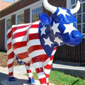 Farm/garden Decoration Resin Fiberglass Life Size Animal Cow Statue Sculpture for Sale