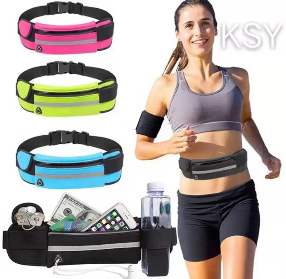 Wholesale Fashion Fanny Pack Sport Running Waist Bag Can Put Phone and Bottle Big Capacity Waist Bag