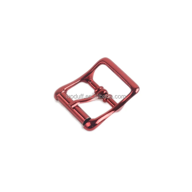 25mm Metal Handbag Pin Belt Buckle Purple Red Blue Green Belt Buckle