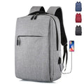 Custom LOGO Men's Computer Backpack with USB Business Casual Laptop Backpack Student School Bag