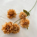 Multicolor-Light Coffee Modern Style Artificial Flower Wedding Decoration Five-headed Nephria