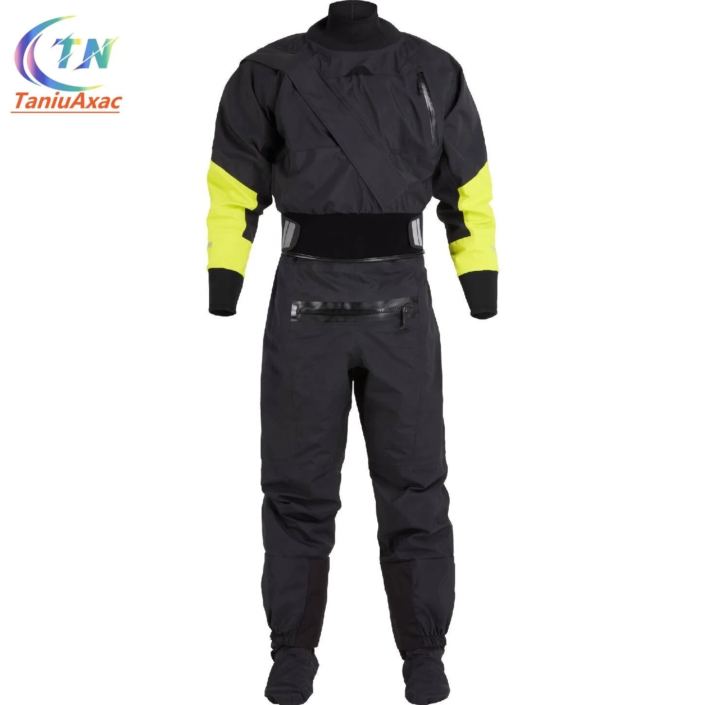 High Quality Chest Zip Drysuit for Outdoor White Water Sports Comfortable Waterproof Breathable Sportswear Kayak Drysuit