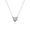 Messi Gems MSN-621 1carat D VVS2 Heart Shape Women Fashion 9K Gold Lab Diamond Necklace