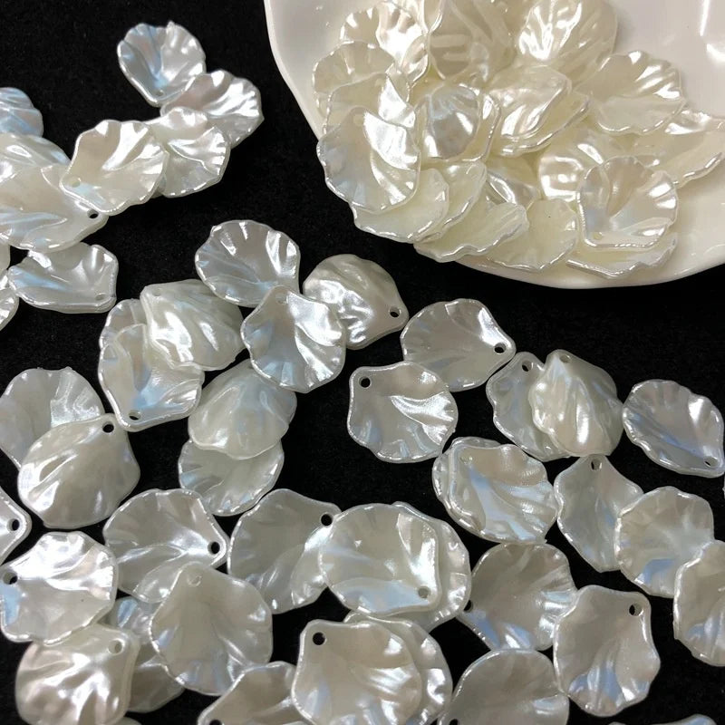 Wholesale Petals ABS Plastic Imitation Shell Pearl Beads for DIY  Necklace Bracelet Earrings  Jewelry Accessories