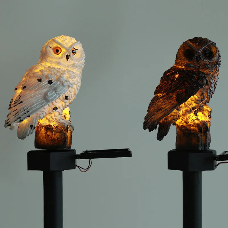 Decorative Garden Owl Garden Solar Lamp
