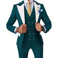 2024 Hot Sale Men's Suits 3 Piece Slim-fit Business Set Fashion Men Wedding Tuxeo Suits Men Suits 3 Pieces Groom Wear