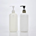 HDPE Empty Shampoo Opaque White Plastic Lotion Soap 500ml Pump Bottle with Screen Printing and Pump Sprayer