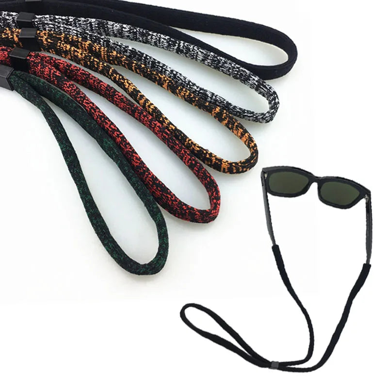 Adjustable Kids Eyewear Rope Colorful Cartoon Nylon Sports Glasses Cord with Antiskid Straps Comfortable Stylish for Children