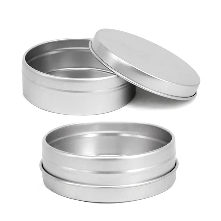 Custom Round Aluminium Jar Aluminum Cans Cosmetic Lip Balm Custom logo Tin Aluminum Jar Metal Round Candy Tins