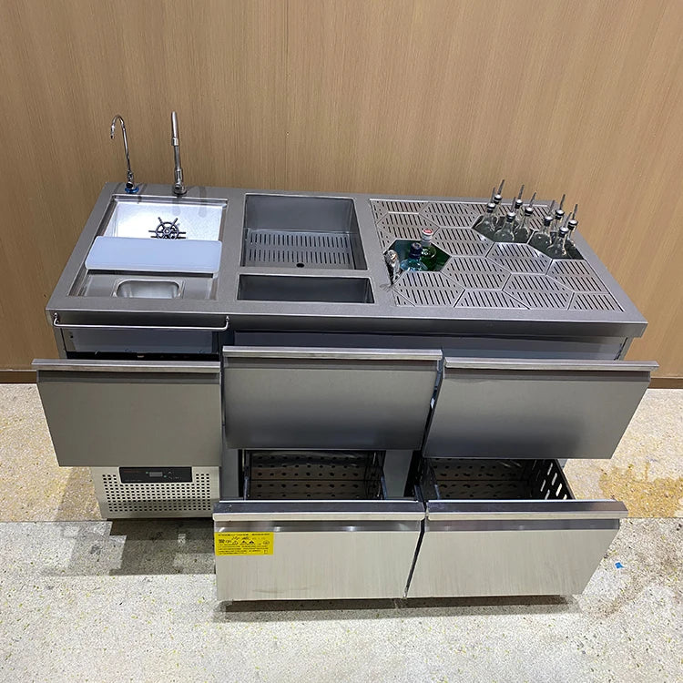 Professional Stainless bar Station Brand New Customization Manufactured Counter Table Station full Price
