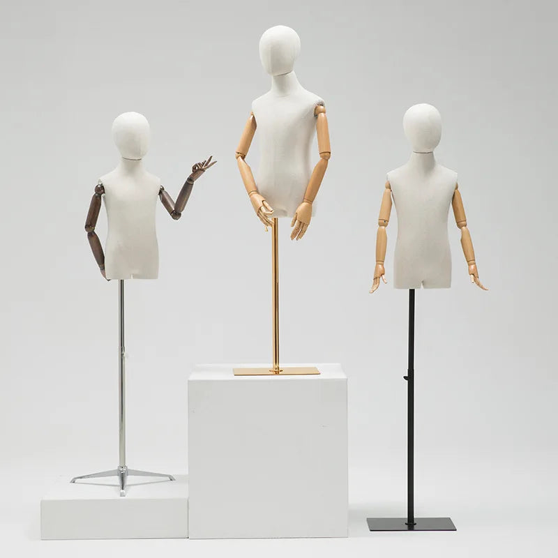 Half Body Kid Mannequin for Clothing Display