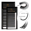 Premium Flat Lash Extensions 0.15 0.20mm c Cc d Dd Curl Individual Flat Ellipse Lashes
