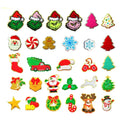 Factory Sell  Iron on Gold/sliver Edge  Snow Santa Reindeer Gingerbread Man  Christmas Chenille Patch