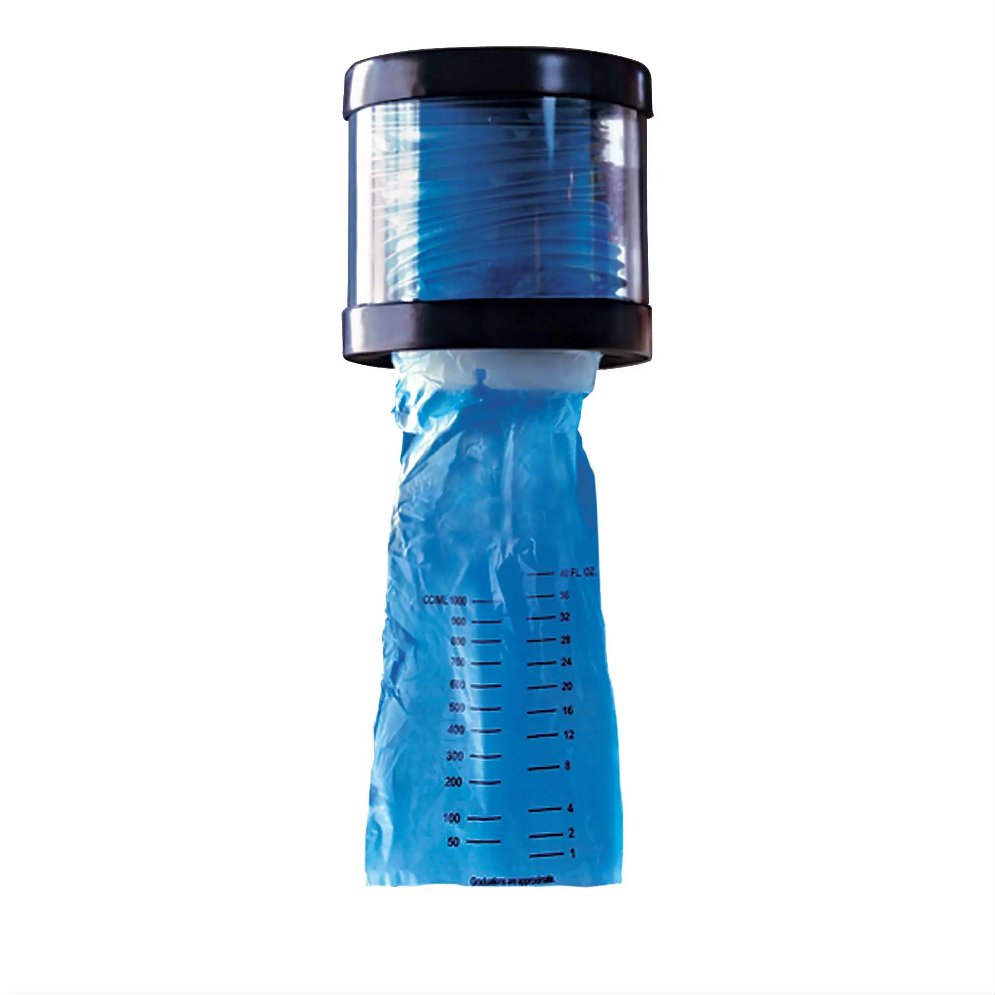 Portable Cylinder Vomit Bag Dispenser with PC+Silicone Material and Screen Printing for Home Office & Travel Use