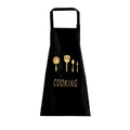 Wholesale Cheap Custom Logo Printed Simple Adult Work Waterproof Apron Kitchen Cooking Cleaning Chef Apron
