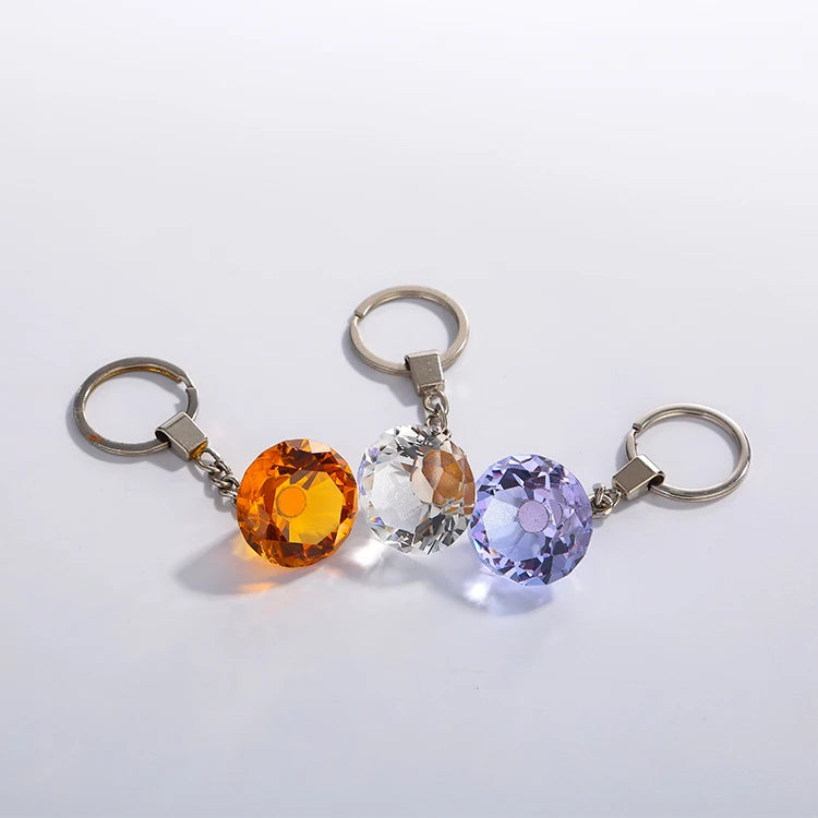 MH-Y0161 Colorful Glass Crystal Diamond Keychain Keyring