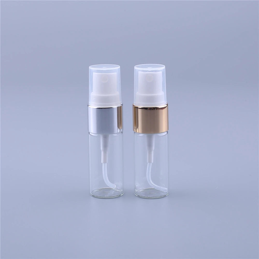 Portable 10ml Clear Glass Empty Perfume Atomizer Bottle Refillable Spray Vial with Sprayer