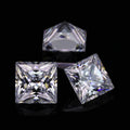 All Sizes Synthetic Cz Gems Loose Stones 5A Grade square Princess Cut White Cubic Zirconia