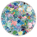 100Pcs/bag Custom Cartoon Sea Turtle Stickers Waterproof Vinyl Die Cut Decorative Animal Sticker logo Label Scrapbook Supplies