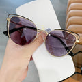 Cat Eye Frame Sunglasses 2023 Summer Retro Decorative Shades Photochromic Lenses Sun Glasses