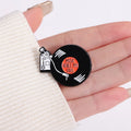 Retro Music Records Enamel Pins Custom MUSIC HEALS MY SOUL Brooches Lapel Badges Funny Jewelry Gift for Kids Friends