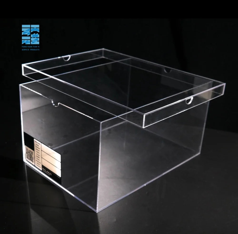 Transparent Acrylic Sneaker Storage Display Case with Lid Shoes Acrylic Shoe Box Clear Acrylic Shoe Box