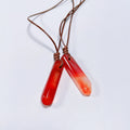 Huiying Best Price Original Stone Red Agate Pendant Necklace European American Religious Jewelry Creative Source Jeweley