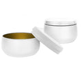 New Style Food Safe Cosmetic Tinplate Tins Eye Cream Face Cream Loose Powder 8oz Custom Colors Flush Lid Seamless Plug-in Deluxe