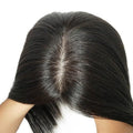 LONGFOR Auburn Tone Natural Hair Woman's Toupee High Quality  Mono PU Base Real Chinese Hair