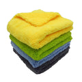 Edgeless Coral Fleece Plush Towels High Absorptive Capacity Soft Drying Towel Long Piles Polishing Waxing Cloth