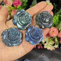 Crystal Flower Natural Healing Stone Good Flash Labradorite Flower for Healing Gift