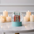 Customized 80-120mm Exquisite Glass Christmas Decoration 80-120mm Inner Resin Snow Globe Statue Home Decor & Gifts