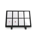 Clear Acrylic  Gem Box Elegant Gemstone Display Solution DK21669-8 Clear Box Tray Set with White Inserts
