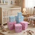 Luxury Spot Printing Baby Box Series Gift Box Flower Packaging Box 3 Piece Set Cardboard Square Flower Box With Ribbon Bow