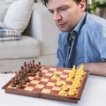 Indoor Funny Puzzle Game 25x25x2cm Folding Travel Magnetic Plastic Chess Set Games for Men