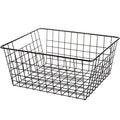 Factory Price Custom Made Multipurpose Ironwork Paint White Black Gold Metal Storage Basket for Household Bathroom Living Room