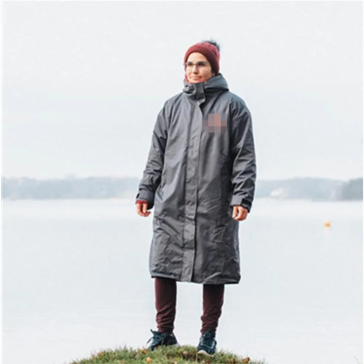 70x110cm or Custom Waterproof  Swim Poncho Robes  Swim Parka Coat Keep Warm Waterproof Changing Robe