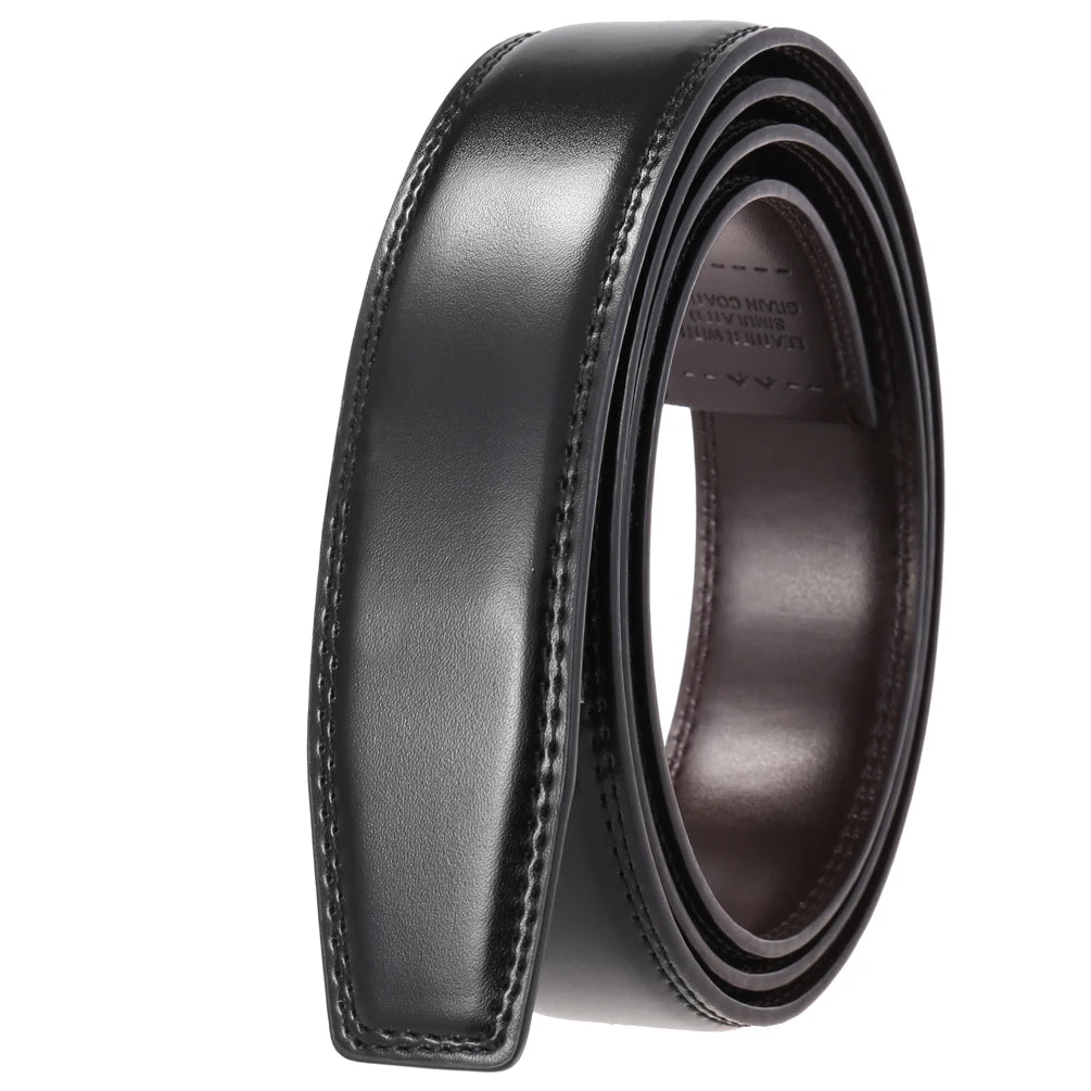 LY35-3801 Men's Automatic Buckle Cowhide Leather Belt