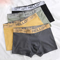 Wholesale Polyester Boxer Underpants Comfortable Soft Antibacterial Mid Waist Underwear Men's Boxer Briefs