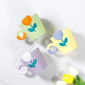 Ins Korea Hand Painted Flower Tulip Ceramic Mug Creative Personality Breakfast Couple Mug