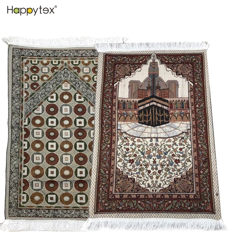 Wholesale Best Price Embossed Muslim Worship Macrame Blanket Pray Mat Carpet Super Soft Blanket Mats Praying Rug for Prayer