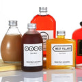 Custom Printing Coffee Glass Bottle Borosilicate Tea Milk Fruit Juice Packaging Iced Coffee Bottle