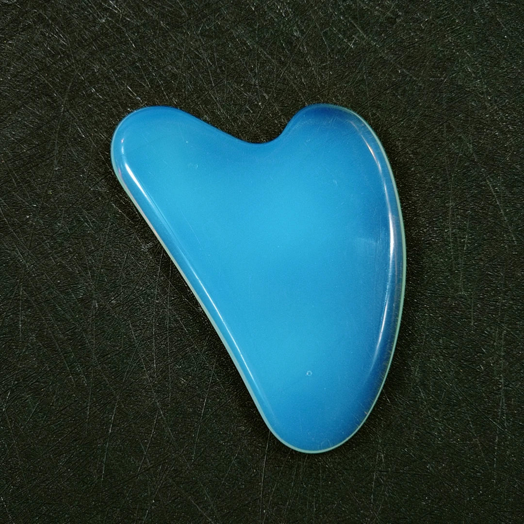 Huiying Wholesale price natural jade facial opalite facial gua sha heart scraping massage tool