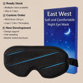 3D Sleep Eye Mask with Free Eye Blinking Space Breathable Comfort Design OEM Custom Available