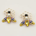 Jachon New Fashion Crystal Bee Brooch All-match Ladies Insect Pin Animal Fashion Shell Pearl Brooch Pin