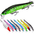 SNEDA 3D Print 12CM/14.5G Minnow With 3 Hooks Fishing Lure Crankbait Wobbler Artificial Plastic Hard Bait Fishing Tackle