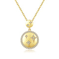 LUOTEEMI Star Necklace and Pendants for Jewelry Cubic Zirconia Women Pendants