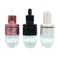Custom Made 30ml 50ml Round Glass Cosmetic Containers with Custom Logo for Cream Packaging